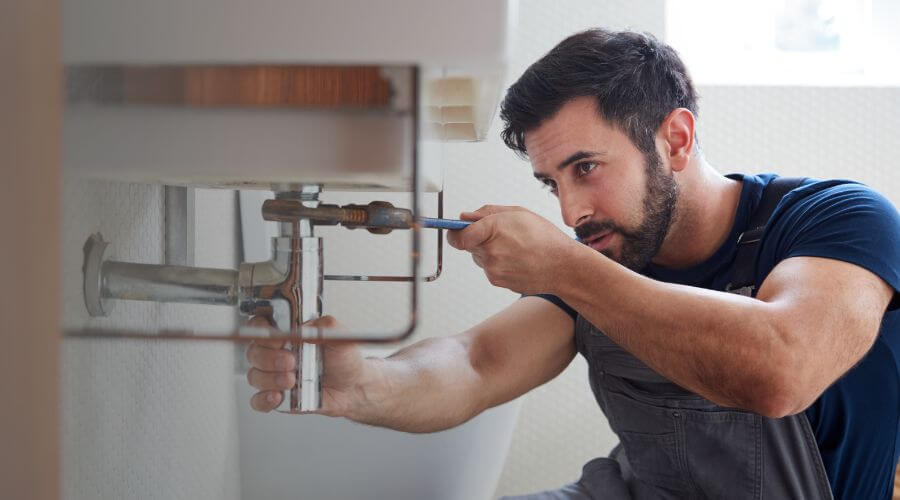 Tankless water heater installation in Onward, IN